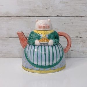 VTG ROSHCO Mama Pig Glazed Ceramic Tea Pot